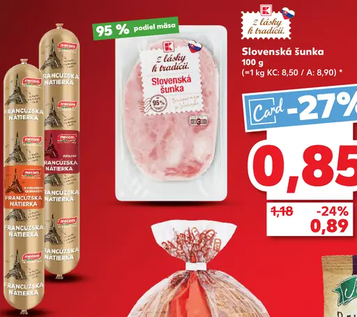 K-take it veggie Slovenská šunka