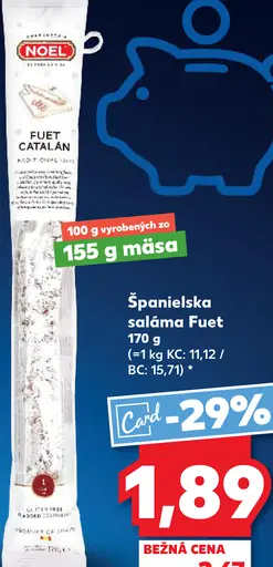 Španielska saláma Fuet