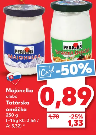 Perrins majonéza alebo tatárska omáčka