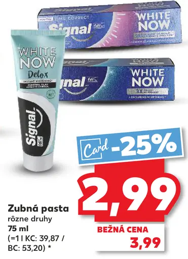 Signal zubná pasta