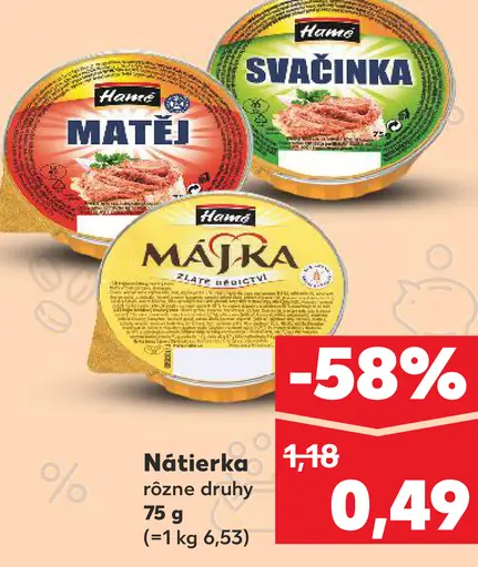 Hamé nátierka Matej/Majka