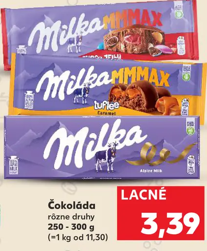 Milka Mliečna čokoláda