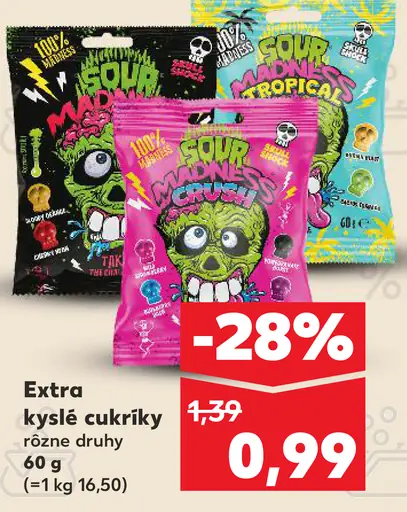 Extra kyslé cukríky