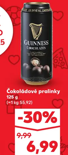 Guinness plechovka čokoládové pralinky