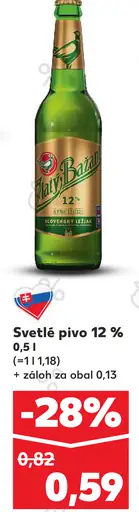 Flatyš svetlé pivo plechovka