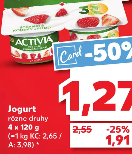 Activia jogurt marhuľa