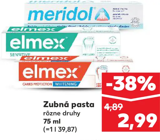 Elmex zubná pasta