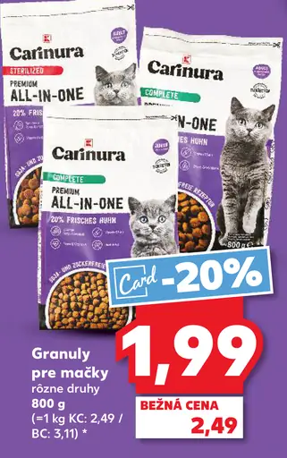 Carinura Granuly pre mačky