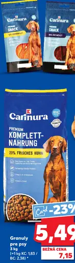 Carnura Komplett-Nahrung Granuly pre psy
