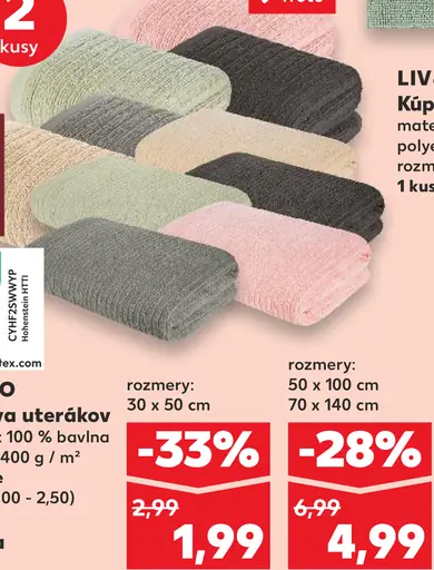 LIV&BO Osuška súprava uterákov