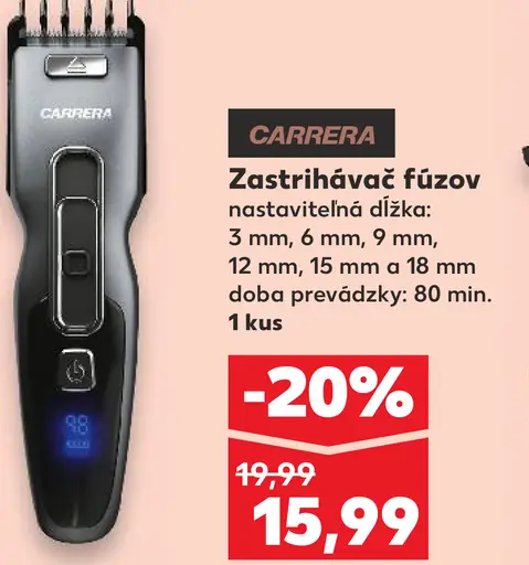 CARRERA Zastrihávač fúzov nástavce