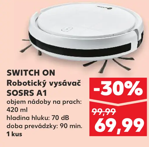 SWITCH ON Robotický vysávač SOSRS A1