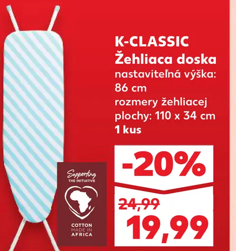 K-CLASSIC Žehliaca doska