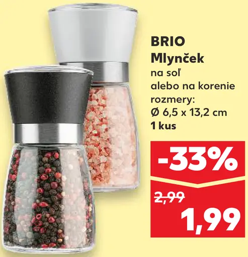 BRIO Mlynček na soľ alebo na korenie