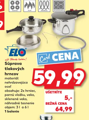 ELO Súprava tlakových hrncov