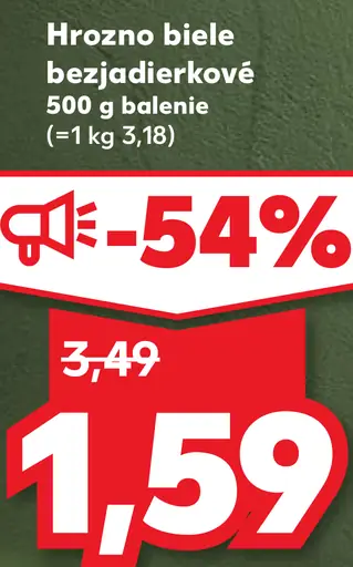 Hrozno biele bezjadierkové
