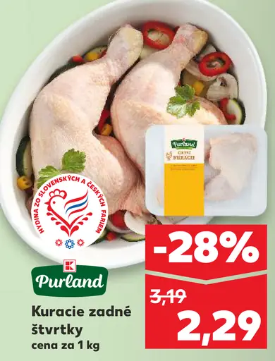 Purland kuracie zadné štvrťky