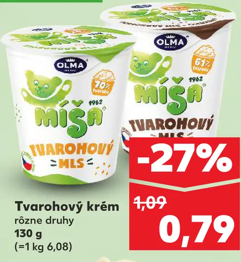 Olma Míša tvarohový krém