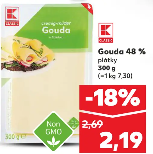 K-Classic Gouda plátky