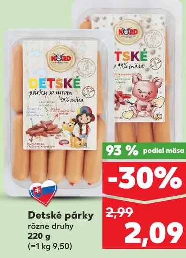 K-Classic Detské párky