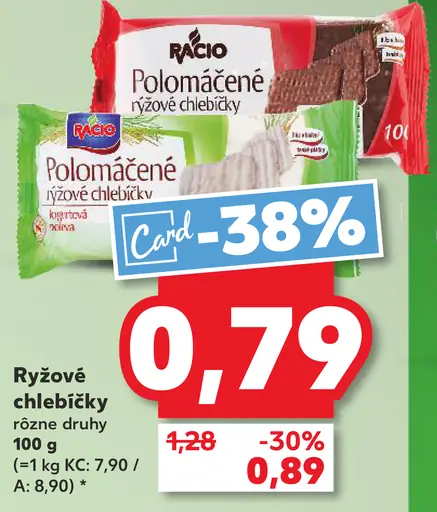 Racio Polomáčené ryžové chlebíčky