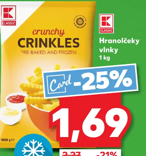 K Classic Crinkles Hranolčeky vlnky
