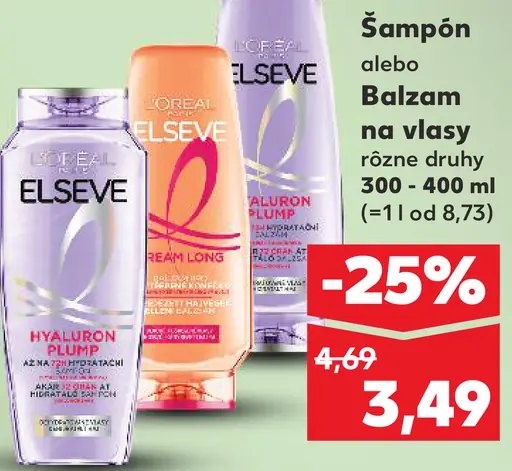 L'Oréal Elseve šampón alebo balzam na vlasy