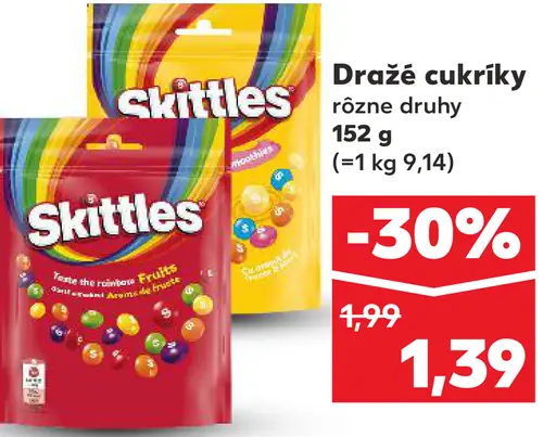 Skittles Dražé cukríky