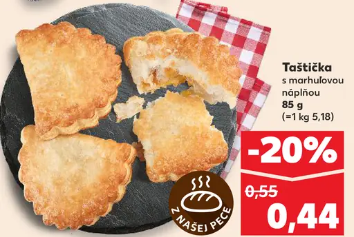 Taštička s marhuľovou náplňou