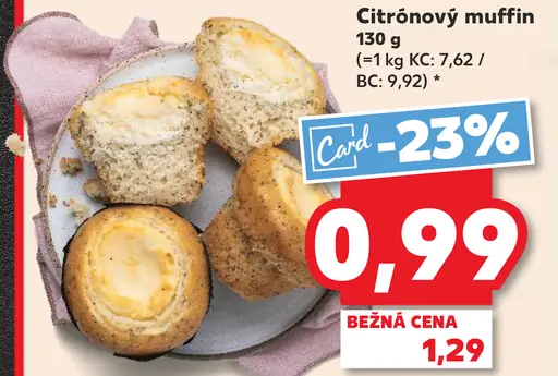 Citrónový muffin
