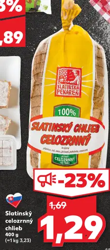 Slatinský celozrnný chlieb