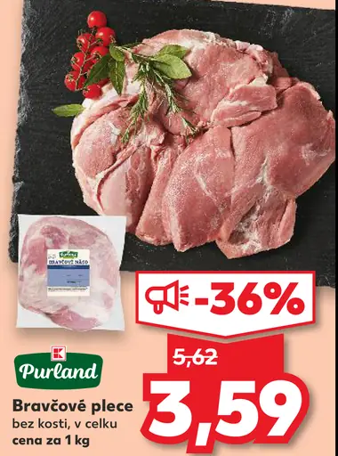 Bravčové plece bez kosti, v celku
