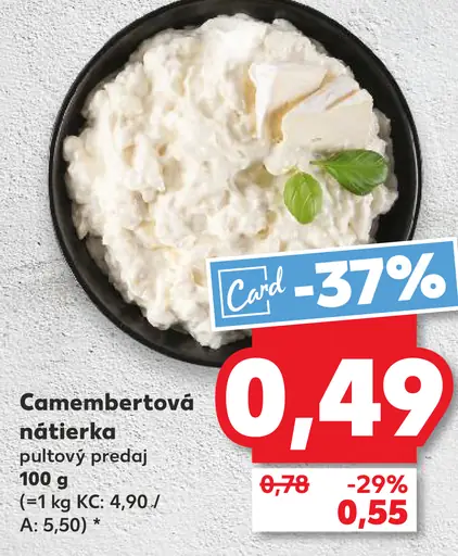 Camembertová nátierka