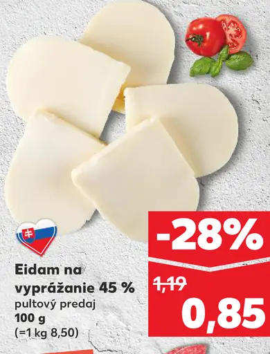 Eidam na vyprážanie 45%