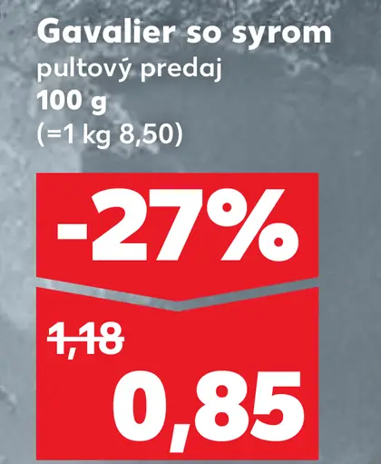 Krásno Kavalír so syrom