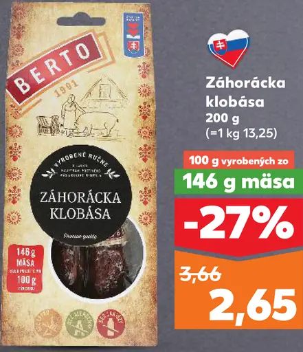 Berto Karpatská klobása