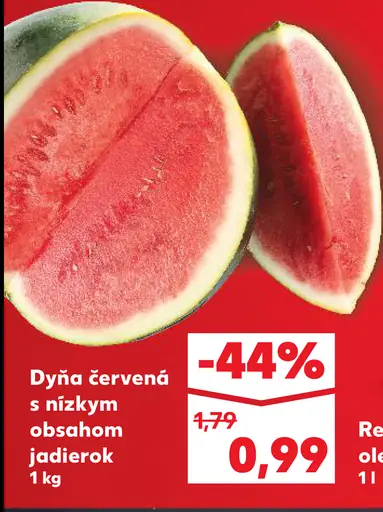 Dyňa červená s nízkym obsahom jadierok