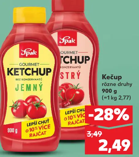 Spak Gourmet Kečup ostrý