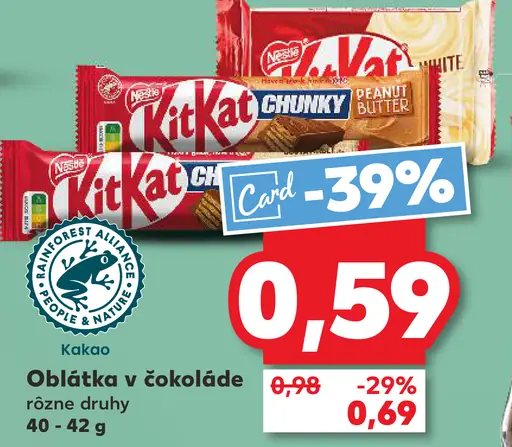 KitKat Chunky oblátky v čokoláde