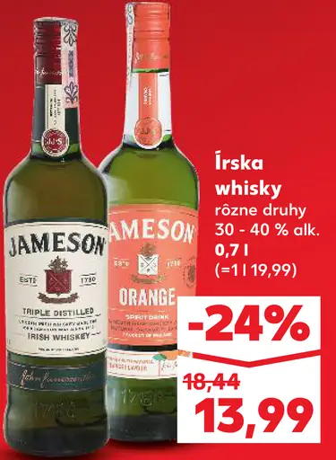 Jameson írská whisky
