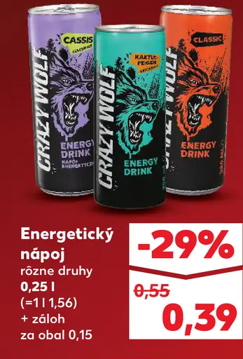 Crazy Wolf Energetický nápoj