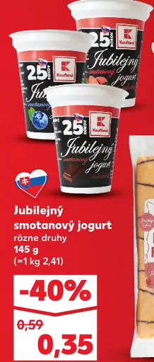 Jubilejný smotanový jogurt