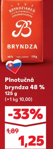 Bryndza Plesnivá plnotučná