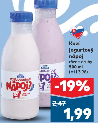 Zvolenské Kozí jogurtový nápoj