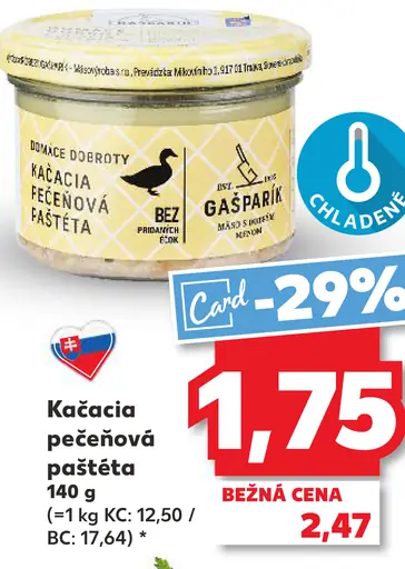 Kačacia pečeňová paštéta