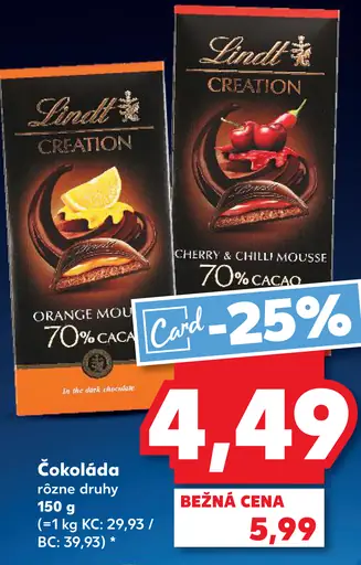 Lindt Creation Čokoláda