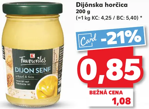 Favourites Dijónska horčica