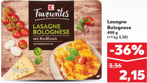 Favourites Lasagne Bolognese