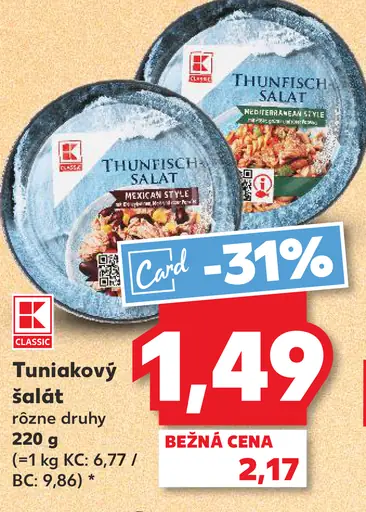 K-Classic Tuniakový šalát