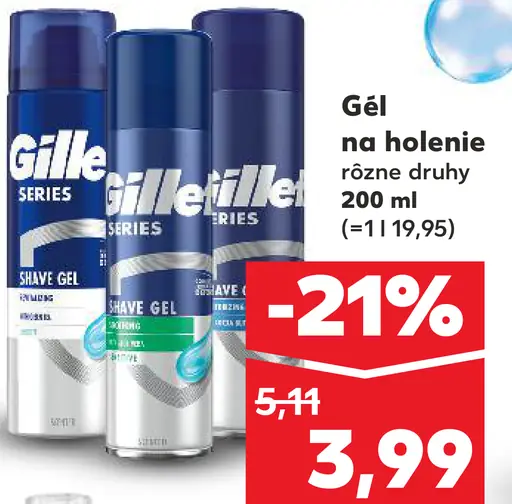 Gillette Gél na holenie
